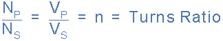 Turns Ratio Formula [Fig. 3]