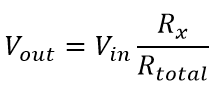 Voltage Divider Equation