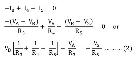 Nodal Analysis Equation-KCL